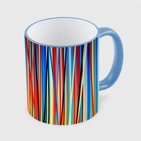 Кружка 3D с принтом Colored stripes в Петрозаводске, керамика | ёмкость 330 мл | 3d | colored stripes | абстракция | другие | картинка | краски | линии | отблеск | полосы | прикольные | радуга | свет | цветные | яркие