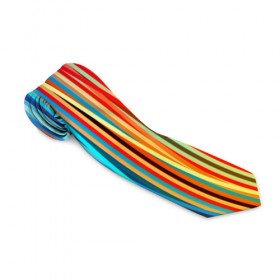 Галстук 3D с принтом Colored stripes в Петрозаводске, 100% полиэстер | Длина 148 см; Плотность 150-180 г/м2 | Тематика изображения на принте: 3d | colored stripes | абстракция | другие | картинка | краски | линии | отблеск | полосы | прикольные | радуга | свет | цветные | яркие