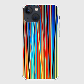 Чехол для iPhone 13 mini с принтом Colored stripes в Петрозаводске,  |  | 3d | colored stripes | абстракция | другие | картинка | краски | линии | отблеск | полосы | прикольные | радуга | свет | цветные | яркие
