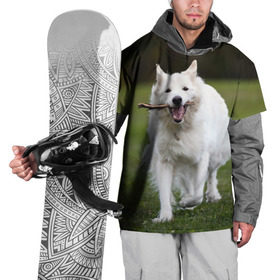 Накидка на куртку 3D с принтом Палочка в Петрозаводске, 100% полиэстер |  | dog | лабрадор | мопс | пес | собака | такса | хаски | щеночек
