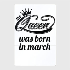 Магнитный плакат 2Х3 с принтом Королева рождена в марте в Петрозаводске, Полимерный материал с магнитным слоем | 6 деталей размером 9*9 см | королева март