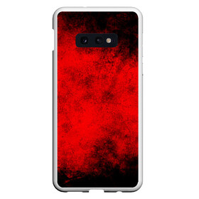 Чехол для Samsung S10E с принтом Grunge red в Петрозаводске, Силикон | Область печати: задняя сторона чехла, без боковых панелей | watercolor | абстракция красок | акварель | брызги красок | живопись | краска | потертость красок