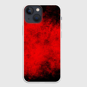 Чехол для iPhone 13 mini с принтом Grunge red в Петрозаводске,  |  | watercolor | абстракция красок | акварель | брызги красок | живопись | краска | потертость красок