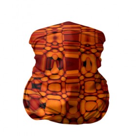 Бандана-труба 3D с принтом Апельсиновая абстракция в Петрозаводске, 100% полиэстер, ткань с особыми свойствами — Activecool | плотность 150‒180 г/м2; хорошо тянется, но сохраняет форму | 