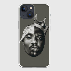 Чехол для iPhone 13 mini с принтом Короли хип хопа в Петрозаводске,  |  | 2pac | 2пак | big notorious | биг | биги | годнота | корна | музыка | песня | реп | рифма | тупак | хип | хип хоп | хоп