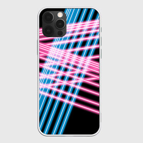 Чехол для iPhone 12 Pro Max с принтом Неон в Петрозаводске, Силикон |  | линии | полосы | светящиеся | флуоресцентный | флюр | флюровый