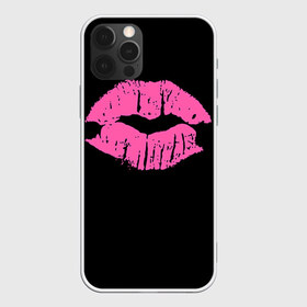 Чехол для iPhone 12 Pro Max с принтом Чмок в Петрозаводске, Силикон |  | губы | светящиеся | флуоресцентный | флюр | флюровый