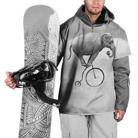 Накидка на куртку 3D с принтом Hipster Bike в Петрозаводске, 100% полиэстер |  | elephant | hipster | индия | йога | слон | хипстер
