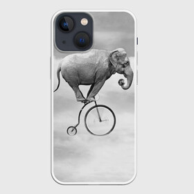Чехол для iPhone 13 mini с принтом Hipster Bike в Петрозаводске,  |  | elephant | hipster | индия | йога | слон | хипстер