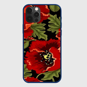 Чехол для iPhone 12 Pro с принтом Цветение мака в Петрозаводске, силикон | область печати: задняя сторона чехла, без боковых панелей | flower | красные | полевой цветок | природа | розы | текстуры | цветочки | цветы