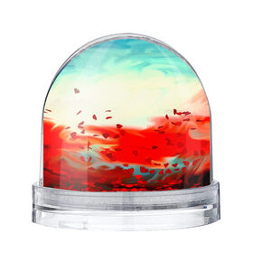 Водяной шар с принтом художественные краски в Петрозаводске, Пластик | Изображение внутри шара печатается на глянцевой фотобумаге с двух сторон | 