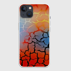 Чехол для iPhone 13 с принтом Трещины в Петрозаводске,  |  | 3d | abstract | абстракция | другие | линии | полосы | текстуры | трещины