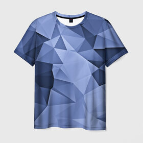 Мужская футболка 3D с принтом Geometry contrast в Петрозаводске, 100% полиэфир | прямой крой, круглый вырез горловины, длина до линии бедер | 