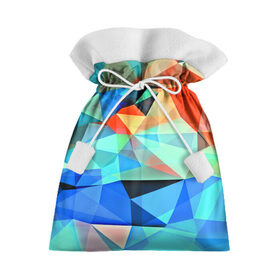 Подарочный 3D мешок с принтом crystal abstraction в Петрозаводске, 100% полиэстер | Размер: 29*39 см | abstraction | абстракция | геометрия | грани | линии | полигоны | постель | розовый | сочетания | текстура | треугольники