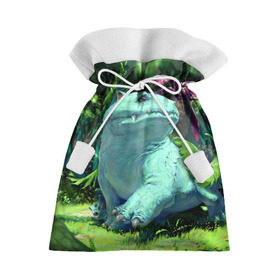 Подарочный 3D мешок с принтом Венузавр в Петрозаводске, 100% полиэстер | Размер: 29*39 см | Тематика изображения на принте: pokemon | бульбазавр | венузавр | ивизавр | покемон