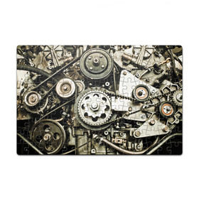 Пазл магнитный 126 элементов с принтом Двигатель в Петрозаводске, полимерный материал с магнитным слоем | 126 деталей, размер изделия —  180*270 мм | Тематика изображения на принте: двигатель | механизм | мотор