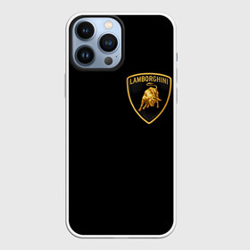 Чехол для iPhone 13 Pro Max с принтом Lamborghini в Петрозаводске,  |  | Тематика изображения на принте: brand | car | italy | lamborghini | logo | автомобиль | италия | ламборджини | логотип | марка