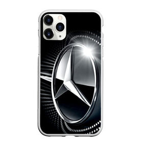 Чехол для iPhone 11 Pro Max матовый с принтом Mercedes-Benz в Петрозаводске, Силикон |  | car | germany | logo | make | mercedes benz | автомобиль | германия | логотип | марка | мерседес бенц