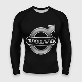 Мужской рашгард 3D с принтом Volvo в Петрозаводске,  |  | brand | car | logo | sweden | volvo | автомобиль | вольво | логотип | марка | швеция