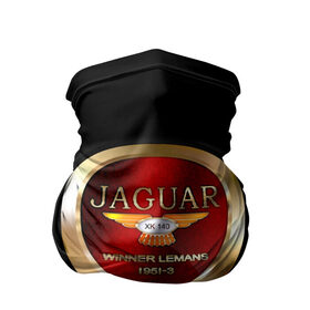 Бандана-труба 3D с принтом Jaguar в Петрозаводске, 100% полиэстер, ткань с особыми свойствами — Activecool | плотность 150‒180 г/м2; хорошо тянется, но сохраняет форму | brand | car | jaguar | logo | автомобиль | британия | логотип | марка