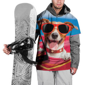 Накидка на куртку 3D с принтом Джек рассел - в гамаке в Петрозаводске, 100% полиэстер |  | волкодав | дворняжка | джек | джек рассел | домашние животные | любимец | мопс | овчарка | пес | песик | питомец | рассел | сенбернар | собака | собачка