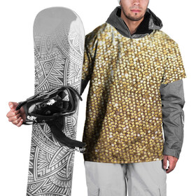 Накидка на куртку 3D с принтом Золото в Петрозаводске, 100% полиэстер |  | Тематика изображения на принте: пайетки | текстура | чешуя