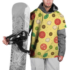 Накидка на куртку 3D с принтом Pizza в Петрозаводске, 100% полиэстер |  | hipster | pizza | swag | еда | пицца | свэг | хипстер
