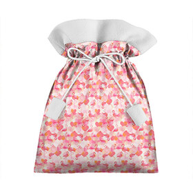 Подарочный 3D мешок с принтом Розовый фламинго в Петрозаводске, 100% полиэстер | Размер: 29*39 см | Тематика изображения на принте: камуфляж | паттерн | птицы | розовый