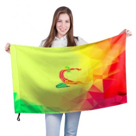Флаг 3D с принтом Гимнастика в Петрозаводске, 100% полиэстер | плотность ткани — 95 г/м2, размер — 67 х 109 см. Принт наносится с одной стороны | 3d | абстракция | арт | гимнастика | другие | полигоны | прикольные | спорт | цветные | яркие