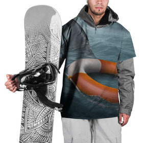 Накидка на куртку 3D с принтом Акула в Петрозаводске, 100% полиэстер |  | 