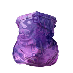 Бандана-труба 3D с принтом Фиолетовый узор 2 в Петрозаводске, 100% полиэстер, ткань с особыми свойствами — Activecool | плотность 150‒180 г/м2; хорошо тянется, но сохраняет форму | 