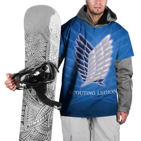 Накидка на куртку 3D с принтом Scouting Legion в Петрозаводске, 100% полиэстер |  | Тематика изображения на принте: attack on titan | wings | атака титанов | крылья свободы