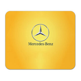 Коврик прямоугольный с принтом Yellow Benz в Петрозаводске, натуральный каучук | размер 230 х 185 мм; запечатка лицевой стороны | car | mercedes | авто | мерседес
