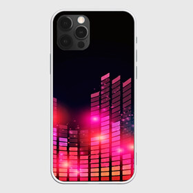 Чехол для iPhone 12 Pro Max с принтом Equalizer light в Петрозаводске, Силикон |  | color | colour | glim | glow | light | lights | shine | world