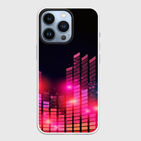 Чехол для iPhone 13 Pro с принтом Equalizer light в Петрозаводске,  |  | color | colour | glim | glow | light | lights | shine | world
