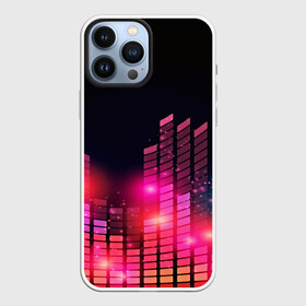 Чехол для iPhone 13 Pro Max с принтом Equalizer light в Петрозаводске,  |  | color | colour | glim | glow | light | lights | shine | world