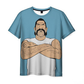 Мужская футболка 3D с принтом Кохонес в Петрозаводске, 100% полиэфир | прямой крой, круглый вырез горловины, длина до линии бедер | grand theft auto | gta | vice city | вайс сити | гта