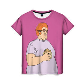 Женская футболка 3D с принтом Табби в Петрозаводске, 100% полиэфир ( синтетическое хлопкоподобное полотно) | прямой крой, круглый вырез горловины, длина до линии бедер | grand theft auto | gta | vice city | вайс сити | гта