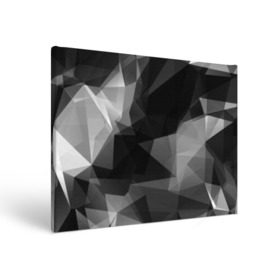 Холст прямоугольный с принтом Camo - Black & White (Чёрно-белый камуфляж) в Петрозаводске, 100% ПВХ |  | Тематика изображения на принте: 0x000000123 | camo | камуфляж | чёрно белый