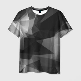 Мужская футболка 3D с принтом Camo - Black & White (Чёрно-белый камуфляж) в Петрозаводске, 100% полиэфир | прямой крой, круглый вырез горловины, длина до линии бедер | 0x000000123 | camo | камуфляж | чёрно белый