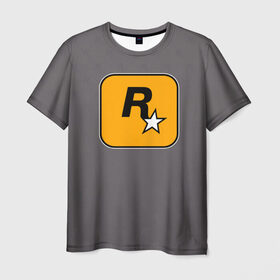 Мужская футболка 3D с принтом Rockstar Games в Петрозаводске, 100% полиэфир | прямой крой, круглый вырез горловины, длина до линии бедер | carl johnson | grand theft auto | gta | los santos | sa | san andreas | гта