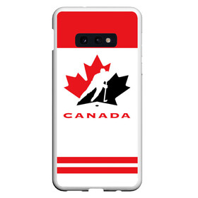 Чехол для Samsung S10E с принтом TEAM CANADA в Петрозаводске, Силикон | Область печати: задняя сторона чехла, без боковых панелей | 2017 | canada | team | teamcanada | канада | мира | россия | хоккей | чемпионат | чм2017