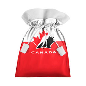 Подарочный 3D мешок с принтом TEAM CANADA в Петрозаводске, 100% полиэстер | Размер: 29*39 см | 2017 | canada | hochey | team | teamcanada | канада | мира | россия | хоккей | чемпионат | чм2017