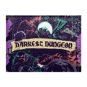 Обложка для студенческого билета с принтом Darkest Dungeon в Петрозаводске, натуральная кожа | Размер: 11*8 см; Печать на всей внешней стороне | darkest dungeon | замок | игра | логотип | рыцарь | темные подземелья | тьма | череп | чумной доктор