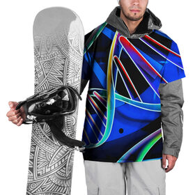 Накидка на куртку 3D с принтом Volumetric в Петрозаводске, 100% полиэстер |  | 3d | volumetric | абстракции | другие | прикольные | фигуры | цветные | яркие