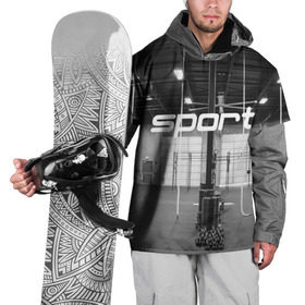 Накидка на куртку 3D с принтом Спортзал в Петрозаводске, 100% полиэстер |  | Тематика изображения на принте: crossfit | атлетика | зал | качалка | кроссфит | тренажер | тяжелая | фитнес