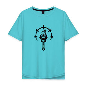 Мужская футболка хлопок Oversize с принтом Darkest Dungeon в Петрозаводске, 100% хлопок | свободный крой, круглый ворот, “спинка” длиннее передней части | Тематика изображения на принте: 