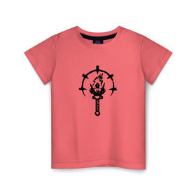 Детская футболка хлопок с принтом Darkest Dungeon в Петрозаводске, 100% хлопок | круглый вырез горловины, полуприлегающий силуэт, длина до линии бедер | Тематика изображения на принте: 