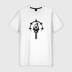 Мужская футболка премиум с принтом Darkest Dungeon в Петрозаводске, 92% хлопок, 8% лайкра | приталенный силуэт, круглый вырез ворота, длина до линии бедра, короткий рукав | Тематика изображения на принте: 