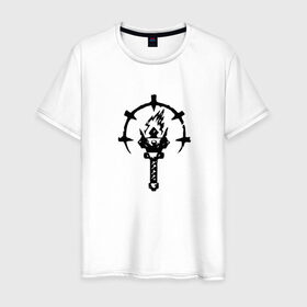 Мужская футболка хлопок с принтом Darkest Dungeon в Петрозаводске, 100% хлопок | прямой крой, круглый вырез горловины, длина до линии бедер, слегка спущенное плечо. | Тематика изображения на принте: 